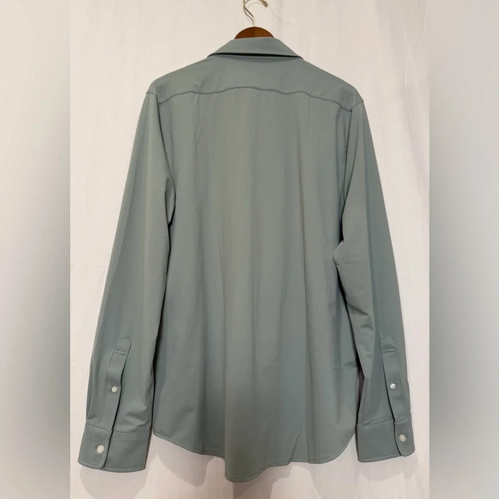 NWT J. Crew Factory Men's All Day Performance Button Down Shirt - Light Olive- L